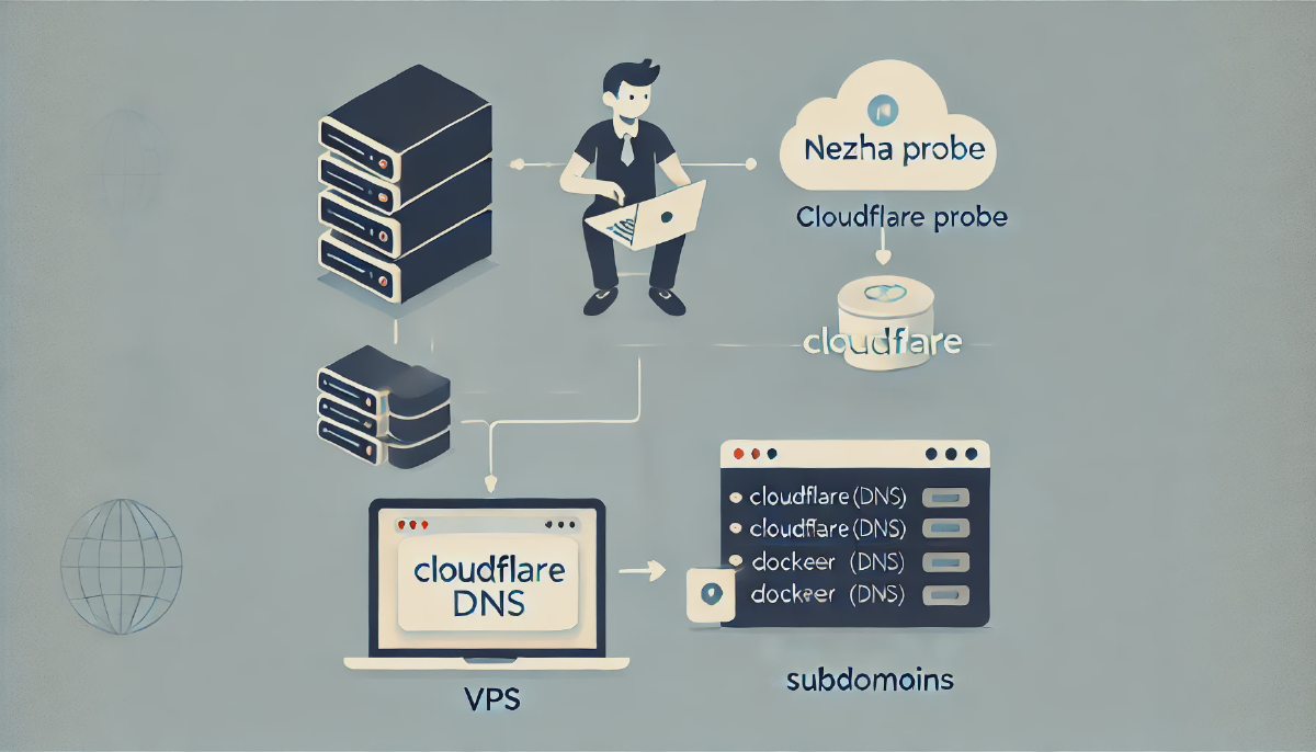通过cloudflare直接访问哪吒探针